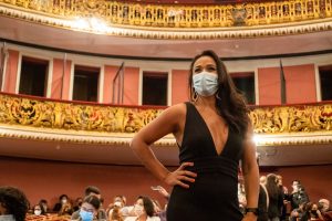 Tânia Camargo no Prêmio Arcanjo de Cultura no Theatro Municipal de São Paulo - Foto Edson Lopes Jr. - Blog do Arcanjo