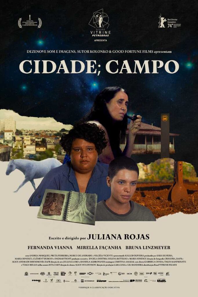 Pôster do filme Cidade Campo, pré-selecionado a uma indicação ao Oscar de 2025